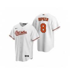 Men's Baltimore Orioles #8 Cal Ripken Jr. Nike White 2020 Replica Home Jersey