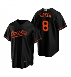Men's Nike Baltimore Orioles #8 Cal Ripken Jr. Black Alternate Stitched Baseball Jersey