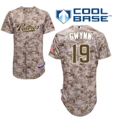 Men's Majestic San Diego Padres #19 Tony Gwynn Authentic Camo Alternate 2 Cool Base MLB Jersey