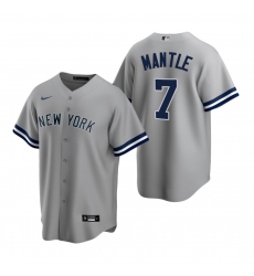 Men's Nike New York Yankees #19 Masahiro Tanaka Gray Road Stitched Baseball Jersey