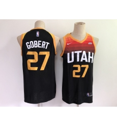 Men's Utah Jazz #27 Rudy Gobert Nike Black City Player Jersey