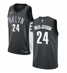Youth Nike Brooklyn Nets #24 Rondae Hollis-Jefferson Authentic Gray NBA Jersey Statement Edition