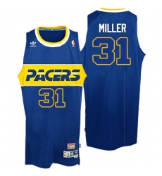 Men's Adidas Indiana Pacers #31 Reggie Miller Swingman Blue Rookie Throwback NBA Jersey