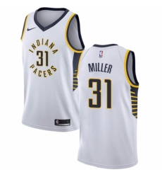 Men's Nike Indiana Pacers #31 Reggie Miller Swingman White NBA Jersey - Association Edition