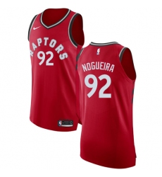 Youth Nike Toronto Raptors #92 Lucas Nogueira Authentic Red Road NBA Jersey - Icon Edition