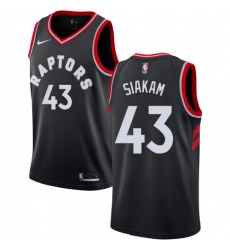 Youth Nike Toronto Raptors #43 Pascal Siakam Authentic Black Alternate NBA Jersey Statement Edition