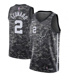 Men's Nike San Antonio Spurs #2 Kawhi Leonard Swingman Camo NBA Jersey - City Edition