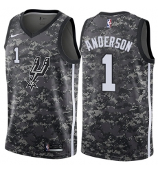 Youth Nike San Antonio Spurs #1 Kyle Anderson Swingman Camo NBA Jersey - City Edition