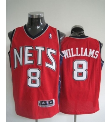 Revolution 30 Nets #8 Deron Williams Red Stitched NBA Jersey