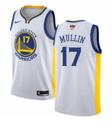 Women's Nike Golden State Warriors #17 Chris Mullin Authentic White Home 2018 NBA Finals Bound NBA Jersey - Association Edition