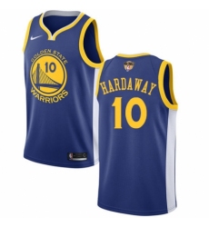 Men's Nike Golden State Warriors #10 Tim Hardaway Swingman Royal Blue Road 2018 NBA Finals Bound NBA Jersey - Icon Edition