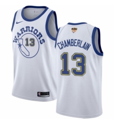 Women's Nike Golden State Warriors #13 Wilt Chamberlain Swingman White Hardwood Classics 2018 NBA Finals Bound NBA Jersey
