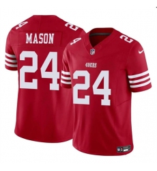 Men's San Francisco 49ers #24 Jordan Mason Red 2023 F.U.S.E. Football Stitched Jersey