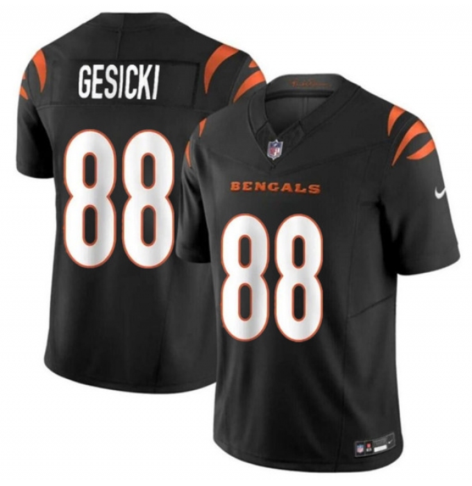 Men's Cincinnati Bengals #88 Mike Gesicki Black 2024 F.U.S.E. Vapor Untouchable Limited Stitched Jersey