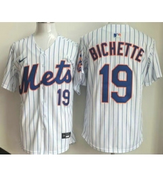 Men's New York Mets #19 Bo Bichette White Limited Jersey