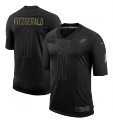 Men's Arizona Cardinals #11 Larry Fitzgerald Black Nike 2020 Salute To Service Limited Jersey
