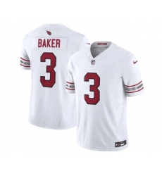 Men's Arizona Cardinals #3 Budda Baker White Vapor Untouchable F.U.S.E. Limited Stitched Football Jersey