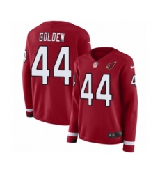 Women's Nike Arizona Cardinals #44 Markus Golden Limited Red Therma Long Sleeve NFL Jersey
