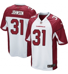 Men's Nike Arizona Cardinals #31 David Johnson Game White NFL Jersey