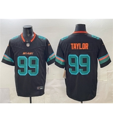 Men's Miami Dolphins #99 Jason Taylor Black 2025 F.U.S.E. “Rivalries” Vapor Limited Football Stitched Jersey