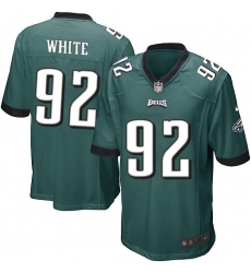 Men's Nike Philadelphia Eagles #92 Reggie White Game Midnight Green Team Color NFL Jersey