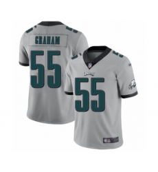 Men's Philadelphia Eagles #55 Brandon Graham Limited Silver Inverted Legend Football Jersey