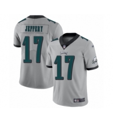 Women's Philadelphia Eagles #17 Alshon Jeffery Limited Silver Inverted Legend Football Jersey