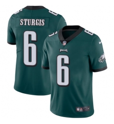 Youth Nike Philadelphia Eagles #6 Caleb Sturgis Midnight Green Team Color Vapor Untouchable Limited Player NFL Jersey