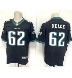 Men's Philadelphia Eagles #62 Jason Kelce Black 2024 New Vapor Untouchable Limited Football Stitched Jersey