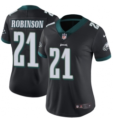 Women's Nike Philadelphia Eagles #21 Patrick Robinson Black Alternate Vapor Untouchable Limited Player NFL Jersey