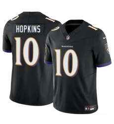 Men's Baltimore Ravens #10 DeAndre Hopkins Black 2025 F.U.S.E. Vapor Limited Football Jersey