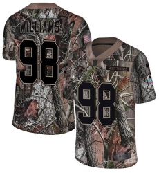Men's Nike Baltimore Ravens #98 Brandon Williams Limited Camo Salute to Service NFL Jersey