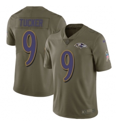 Men's Nike Baltimore Ravens #9 Justin Tucker Limited Olive 2017 Salute to Service NFL Jersey Men's Nike Baltimore Ravens #9 Justin Tucker Limited Olive 2017 Salute to Service NFL Jersey