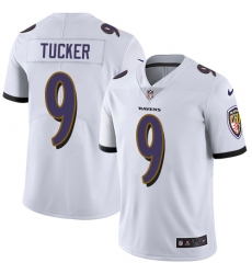 Men's Nike Baltimore Ravens #9 Justin Tucker White Vapor Untouchable Limited Player NFL Jersey Men's Nike Baltimore Ravens #9 Justin Tucker White Vapor Untouchable Limited Player NFL Jersey