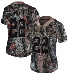 Women's Nike Baltimore Ravens #22 Jimmy Smith Limited Camo Salute to Service NFL Jersey