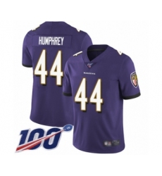 Men's Baltimore Ravens #44 Marlon Humphrey Purple Team Color Vapor Untouchable Limited Player 100th Season Football Jersey Men's Baltimore Ravens #44 Marlon Humphrey Purple Team Color Vapor Untouchable Limited Player 100th Season Football Jersey