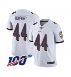 Men's Baltimore Ravens #44 Marlon Humphrey White Vapor Untouchable Limited Player 100th Season Football Jersey Men's Baltimore Ravens #44 Marlon Humphrey White Vapor Untouchable Limited Player 100th Season Football Jersey