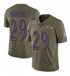 Men's Nike Baltimore Ravens #29 Marlon Humphrey Limited Olive 2017 Salute to Service NFL Jersey Men's Nike Baltimore Ravens #29 Marlon Humphrey Limited Olive 2017 Salute to Service NFL Jersey