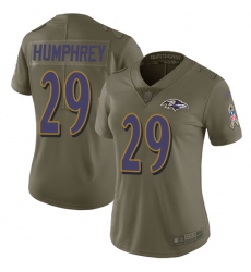 Women's Nike Baltimore Ravens #29 Marlon Humphrey Limited Olive 2017 Salute to Service NFL Jersey Women's Nike Baltimore Ravens #29 Marlon Humphrey Limited Olive 2017 Salute to Service NFL Jersey