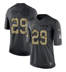 Youth Nike Baltimore Ravens #29 Marlon Humphrey Limited Black 2016 Salute to Service NFL Jersey Youth Nike Baltimore Ravens #29 Marlon Humphrey Limited Black 2016 Salute to Service NFL Jersey