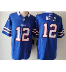 Men's Nike Buffalo Bills #12 Jim Kelly Blue 2023 F.U.S.E. Vapor Untouchable Limited Football Stitched Jersey