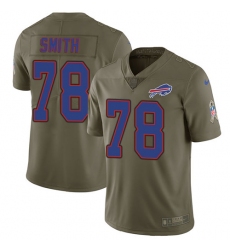 Youth Nike Buffalo Bills #78 Bruce Smith Limited Olive 2017 Salute to Service NFL Jersey
