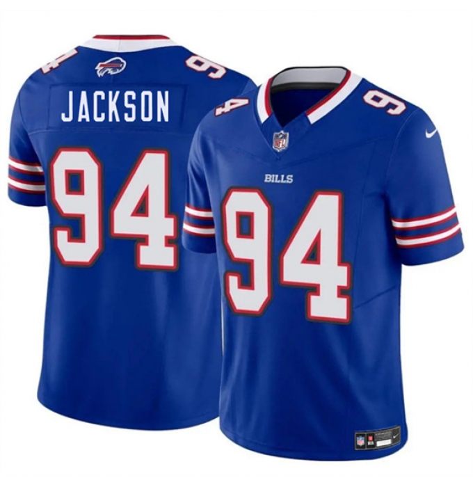 Men's Buffalo Bills #94 Landon Jackson Blue 2025 Draft F.U.S.E. Vapor Untouchable Limited Football Stitched Jersey
