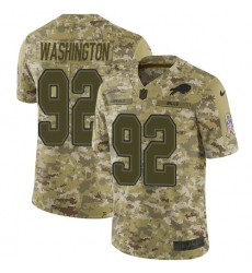 Youth Nike Buffalo Bills #92 Adolphus Washington Limited Camo 2018 Salute to Service NFL Jersey