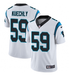 Men's Nike Carolina Panthers #59 Luke Kuechly White Vapor Untouchable Limited Player NFL Jersey