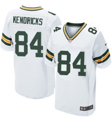 Men's Nike Green Bay Packers #84 Lance Kendricks Elite White NFL Jersey