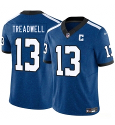 Men's Indianapolis Colts #13 Laquon Treadwell Blue 2025 F.U.S.E. Throwback Vapor Limited Football Stitched Jersey