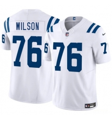 Men's Indianapolis Colts #76 Jack Wilson White 2025 F.U.S.E. Vapor Limited Football Stitched Jersey