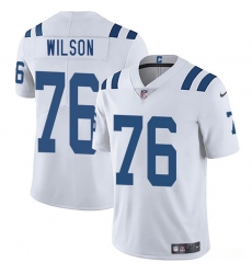 Men's Indianapolis Colts #76 Jack Wilson White 2025 Vapor Limited Football Stitched Jersey