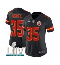 Women's Kansas City Chiefs #44 Dorian O'Daniel White Vapor Untouchable Limited Player Super Bowl LIV Bound Football Jersey